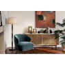 Soho Natural Oak Slatted Large Sideboard with Marble Top Soho Natural Oak Slatted Large Sideboard with Marble Top