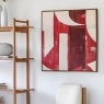 Gallery Direct Ruby Abstract Framed Canvas 800x800mm Gallery Direct Ruby Abstract Framed Canvas 800x800mm