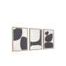 Gallery Direct Pebble Collection Framed Canvas Set of 3 Gallery Direct Pebble Collection Framed Canvas Set of 3