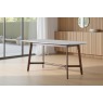 Gallery Direct Barcelona Dark Wood Dining Table with Marble Top Gallery Direct Barcelona Dark Wood Dining Table with Marble Top