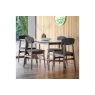 Gallery Direct Barcelona Dark Wood Dining Table with Marble Top Gallery Direct Barcelona Dark Wood Dining Table with Marble Top