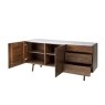 Gallery Direct Barcelona Dark Wood Sideboard with Marble Top Gallery Direct Barcelona Dark Wood Sideboard with Marble Top