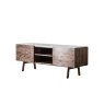 Gallery Direct Barcelona Dark Wood Media TV Unit with Marble Top Gallery Direct Barcelona Dark Wood Media TV Unit with Marble Top