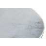 Gallery Direct Barcelona Dark Wood Side Table with Marble Top Gallery Direct Barcelona Dark Wood Side Table with Marble Top