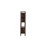Gallery Direct Barcelona Dark Wood Display Unit with Marble Insert Gallery Direct Barcelona Dark Wood Display Unit with Marble Insert