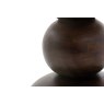 Gallery Direct Sculpt Mango Wood Round Dining Table with Travertine Top Gallery Direct Sculpt Mango Wood Round Dining Table with Travertine Top