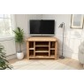 Largo Rustic Solid Oak Corner TV Unit Largo Rustic Solid Oak Corner TV Unit