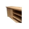 Largo Rustic Solid Oak Large TV Unit with Wood Doors Largo Rustic Solid Oak Large TV Unit with Wood Doors