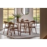 Gallery Direct Madrid Walnut Oval Dining Table Set & x4 Dining Chairs