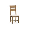 Tewkesbury Smoked Oak Upholstered Slat Back Dining Chair (Pair) Tewkesbury Smoked Oak Upholstered Slat Back Dining Chair (Pair)
