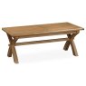 Tewkesbury Smoked Oak Cross-Leg 200-250cm Extending Dining Table Tewkesbury Smoked Oak Cross-Leg 200-250cm Extending Dining Table