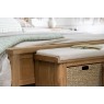 Tewkesbury Smoked Oak Upholstered Hall Bench Tewkesbury Smoked Oak Upholstered Hall Bench