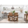 Tewkesbury Smoked Oak Cross-Leg 200-250cm Ext Dining Table Set with x4 Slat Back Chairs Tewkesbury Smoked Oak Cross-Leg 200-250cm Ext Dining Table Set with x4 Slat Back Chairs