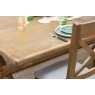 Tewkesbury Smoked Oak Cross-Leg 200-250cm Ext Dining Table Set with x6 Cross Back Chairs & Bench Tewkesbury Smoked Oak Cross-Leg 200-250cm Ext Dining Table Set with x6 Cross Back Chairs & Bench