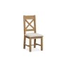 Tewkesbury Smoked Oak Cross-Leg 200-250cm Ext Dining Table Set with x6 Cross Back Chairs & Bench Tewkesbury Smoked Oak Cross-Leg 200-250cm Ext Dining Table Set with x6 Cross Back Chairs & Bench