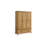 Salisbury Lite Oak Triple Wardrobe Salisbury Lite Oak Triple Wardrobe