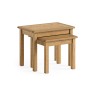 Salisbury Lite Oak Nest of Tables