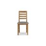 Bergen Oak Dining Chair with Victoria Linen Seat (Pair) Bergen Oak Dining Chair with Victoria Linen Seat (Pair)