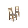 Bergen Oak Dining Chair with Victoria Linen Seat (Pair) Bergen Oak Dining Chair with Victoria Linen Seat (Pair)