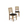 Bergen Oak Dining Chair with Victoria Steel Seat (Pair) Bergen Oak Dining Chair with Victoria Steel Seat (Pair)