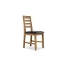 Bergen Oak Dining Chair with Brown PU Seat (Pair) Bergen Oak Dining Chair with Brown PU Seat (Pair)