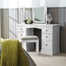 Bordeaux Painted White Double Pedestal Dressing Table Bordeaux Painted White Double Pedestal Dressing Table