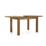 Salisbury Waxed Premium Oak Compact Ext Dining Table Set + 4 Slat Back PU Chairs Salisbury Waxed Premium Oak Compact Ext Dining Table Set + 4 Slat Back PU Chairs