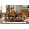 Salisbury Waxed Premium Oak Small Ext Dining Table Set + 4 Slat Back PU Chairs Salisbury Waxed Premium Oak Small Ext Dining Table Set + 4 Slat Back PU Chairs