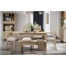 Modern Country Oak Ext Dining Table Set with 4 Chairs & Bench Modern Country Oak Ext Dining Table Set with 4 Chairs & Bench