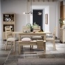 Modern Country Oak Ext Dining Table Set with 4 Chairs & Bench Modern Country Oak Ext Dining Table Set with 4 Chairs & Bench