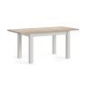 Modern Country Painted Oak Stone Grey Ext Dining Table Set with 4 Chairs & Bench