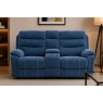 Halo Tech Fabric 2 Seater Power Head Tilt Recliner Sofa with Console Halo Tech Fabric 2 Seater Power Head Tilt Recliner Sofa with Console