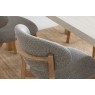 Leo Curved Back Fabric Dining Chair in Grey (Pair) Leo Curved Back Fabric Dining Chair in Grey (Pair)