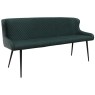 Heron Industrial Bench in Bottle Green PU