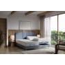 TEMPUR Form Spring Adjustable Bed with Geomatric Box Headboard TEMPUR Form Spring Adjustable Bed with Geomatric Box Headboard