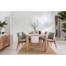 Arlo Natural Oak 140cm Travertine Ceramic Dining Table Set with 4 Spencer Chairs Arlo Natural Oak 140cm Travertine Ceramic Dining Table Set with 4 Spencer Chairs