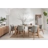 Arlo Natural Oak 190cm Travertine Ceramic Dining Table Set with 6 Spencer Chairs Arlo Natural Oak 190cm Travertine Ceramic Dining Table Set with 6 Spencer Chairs