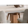 Arlo Natural Oak 160-200cm Ext Travertine Ceramic Dining Table Set with Spencer Chairs Arlo Natural Oak 160-200cm Ext Travertine Ceramic Dining Table Set with Spencer Chairs