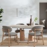 Arlo Natural Oak 160-200cm Ext Travertine Ceramic Dining Table Set with Leo Chairs Arlo Natural Oak 160-200cm Ext Travertine Ceramic Dining Table Set with Leo Chairs