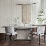 Petra Industrial Ext 160-220cm Dining Table Set & 4 Maya Light Grey Chairs Petra Industrial Ext 160-220cm Dining Table Set & 4 Maya Light Grey Chairs