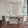 Petra Industrial Ext 160-220cm Dining Table Set & 4 Lucas Misty Grey Chairs Petra Industrial Ext 160-220cm Dining Table Set & 4 Lucas Misty Grey Chairs