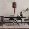 Sintered Stone 140-200cm Twist Extending Dining Table Set in Grey with x4 Maya Chairs Sintered Stone 140-200cm Twist Extending Dining Table Set in Grey with x4 Maya Chairs