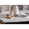 Sintered Stone 140-200cm Twist Extending Dining Table Set in White with x4 Paige Chairs Sintered Stone 140-200cm Twist Extending Dining Table Set in White with x4 Paige Chairs