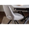 Sintered Stone 140-200cm Twist Extending Dining Table Set in White with x4 Paige Chairs Sintered Stone 140-200cm Twist Extending Dining Table Set in White with x4 Paige Chairs