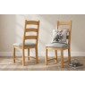 Normandy Chunky Country Oak Large Extending Dining Table Set & 6 Ladder Chairs Normandy Chunky Country Oak Large Extending Dining Table Set & 6 Ladder Chairs