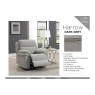 Harrow 3 Seater Sofa Electric Recliner in Light Grey Harrow 3 Seater Sofa Electric Recliner in Light Grey