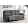 Harrow 3 Seater Sofa Electric Recliner in Dark Grey