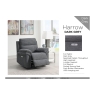 Harrow 2 Seater Sofa Electric Recliner in Dark Grey Harrow 2 Seater Sofa Electric Recliner in Dark Grey