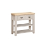 Windermere Painted Oyster Grey Oak 2 Drawer Console Table