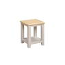 Windermere Painted Oyster Grey Oak Lamp Table